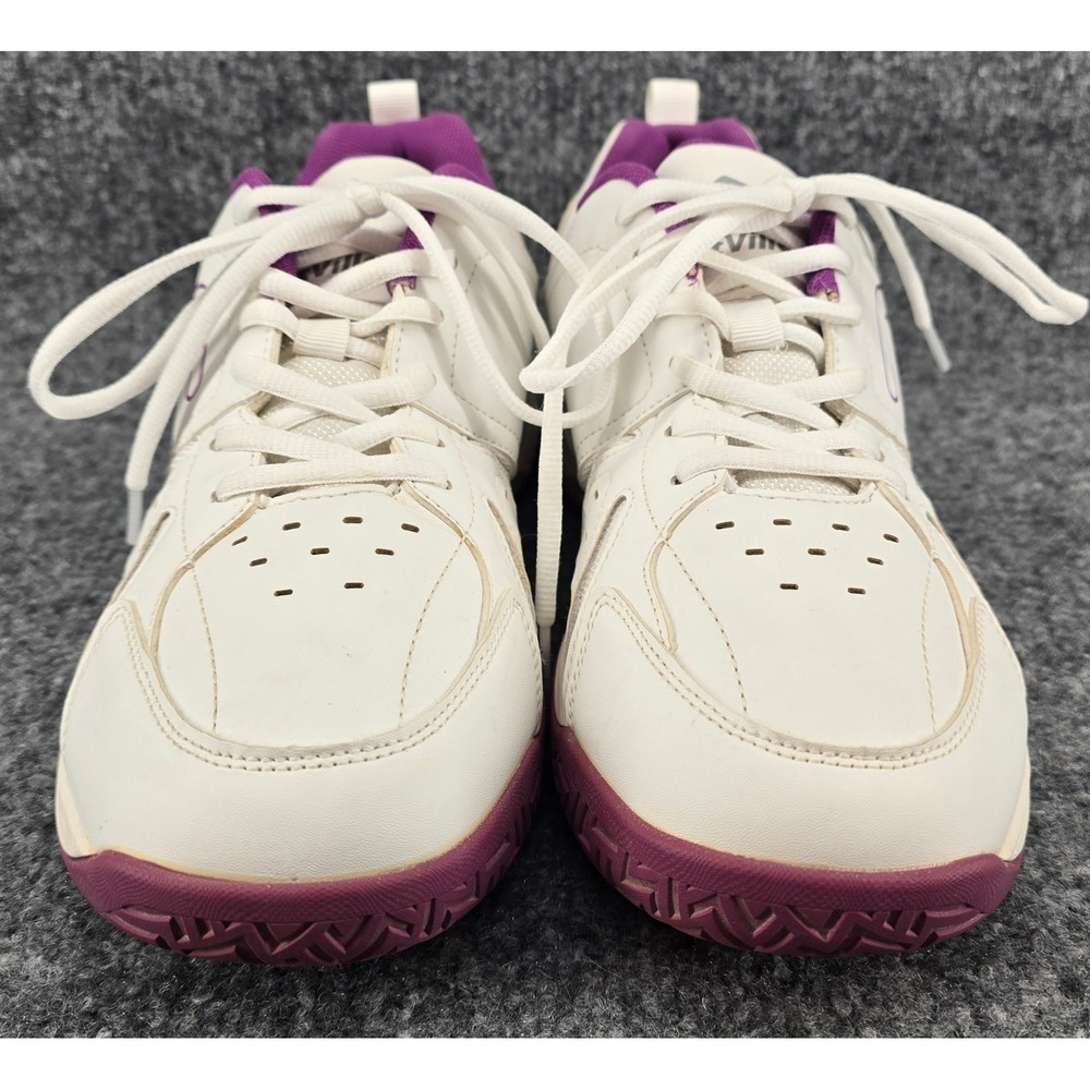 FitVille Amadeus Tennis Pickleball Shoes Women's 11 White Purple Athletic Clean - Picture 4 of 8